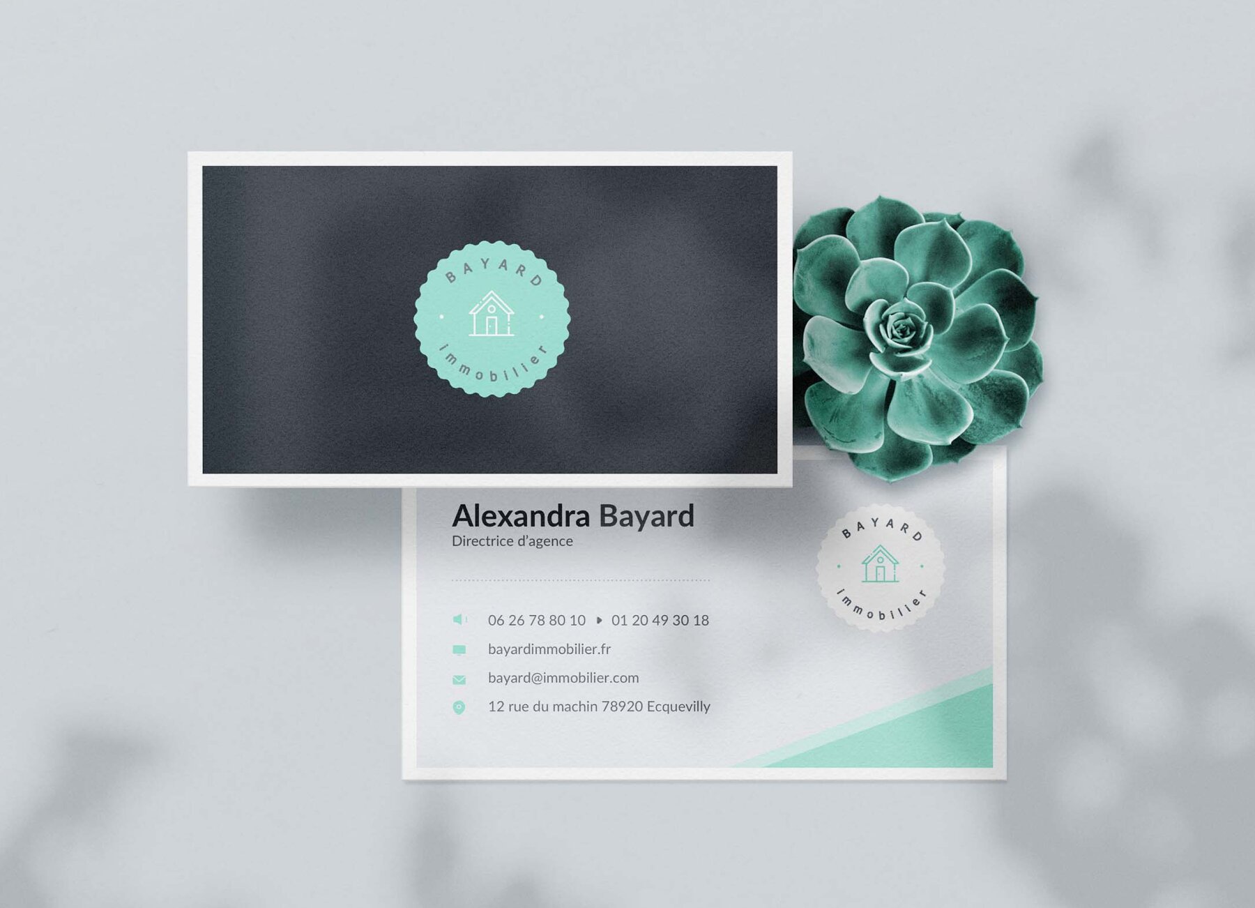 Carte de visite Bayard Immobilier - Laura Savow