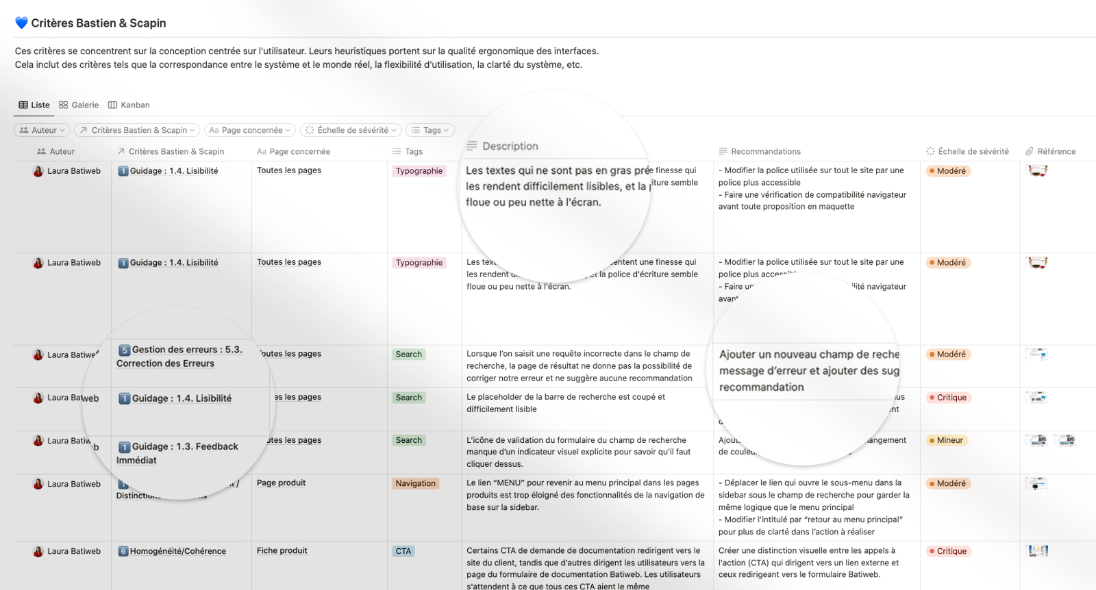 Évaluation heuristique Laura Savow