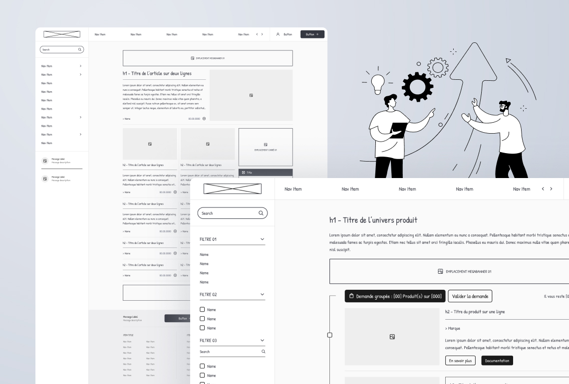 Wireframe desktop Laura Savow