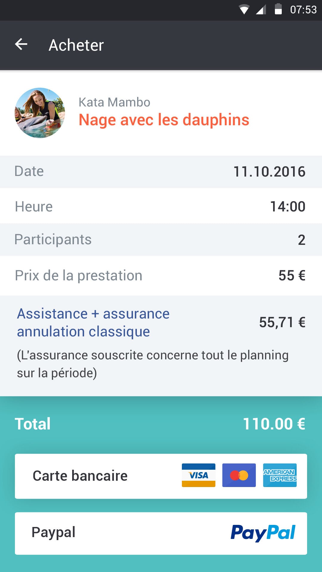 Page achat de l'Application mobile - Laura Savow