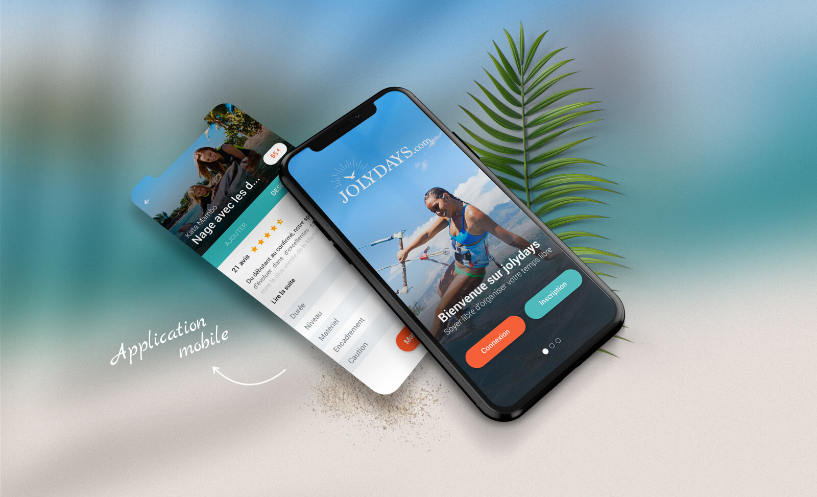 Écrans d'application Jolydays - Laura Savow