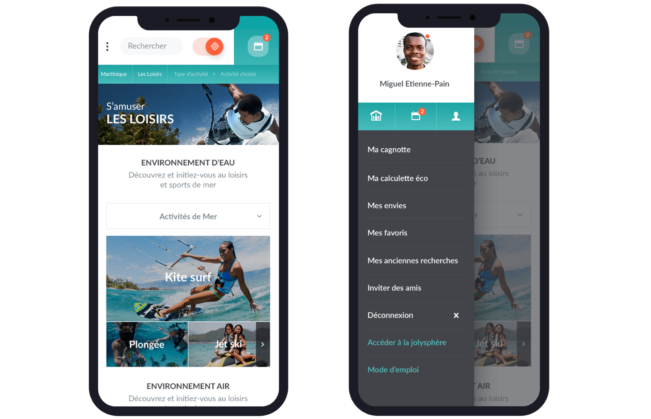 Page univers sur smartphone Jolydays - Laura Savow