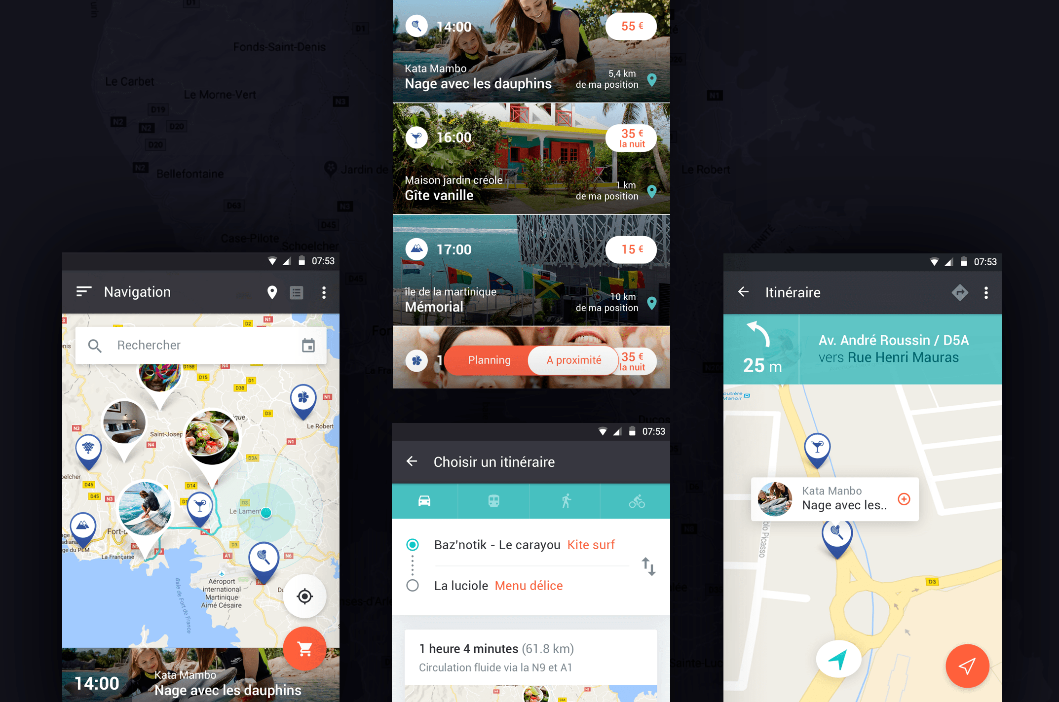Application de navigation Jolydays - Laura Savow