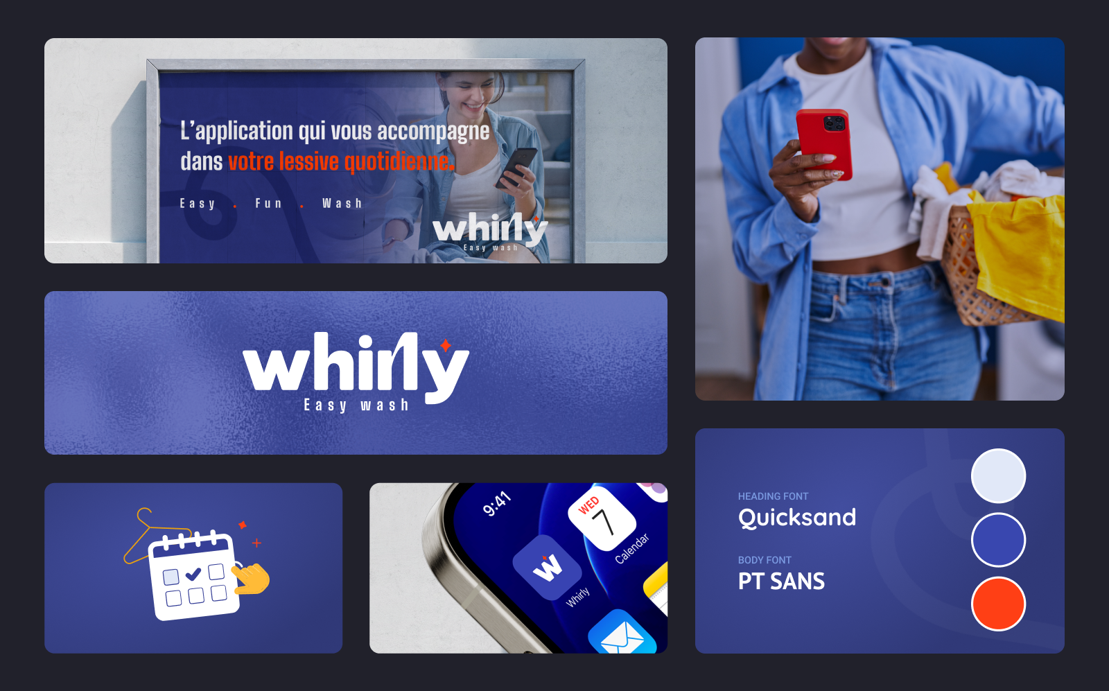 Branding Whirly - Laura Savow UX/UI designer